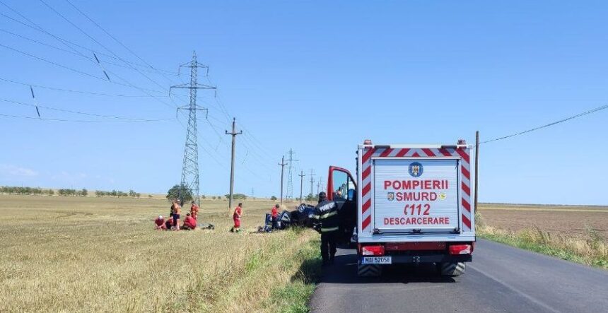 autoturism rasturnat pe dn22 la iesire din mihai viteazu spre baia intervin de urgenta mai multe ambulante 690c3ac53078c