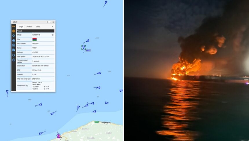 doua petroliere au explodat la marea neagra in largul coastelor turcesti 692ac4248f2ef