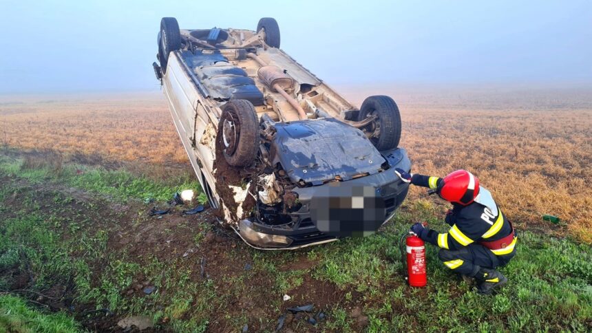 echipajele medicale in alerta un autoturism s a rasturnat intre topalu si tichilesti 690846460f697