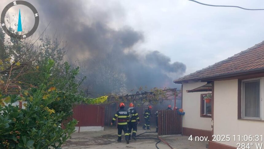 foto video incendiu intr o gospodarie din valu lui traian 6909c8322bead