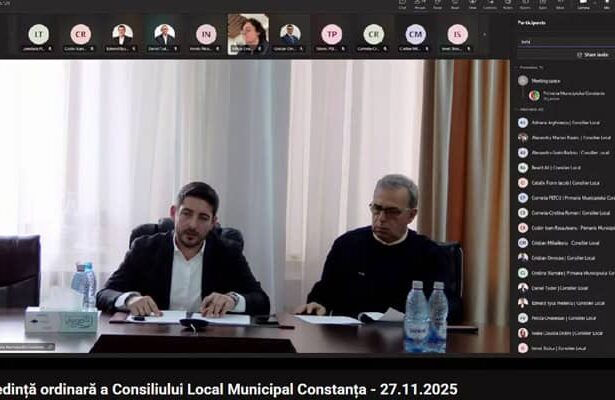 consilierii locali din constanta convocati marti 23 decembrie in sedinta ordinara sunt supuse aprobarii taxele si impozitele pentru 2026 6949961074d57