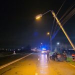 un autoturism a intrat intr un stalp intre eforie nord si eforie sud soferul a fost transportat la spital 694b674eb244e