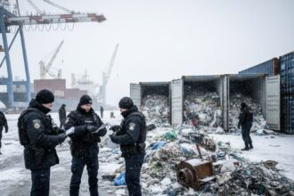 40 de tone de deseuri descoperite de politia de frontiera in portul constanta 6970f399f17e0