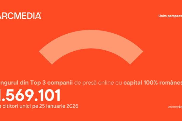 arcmedia conduce detasat clasamentul grupurilor de presa la nivel national incepand cu luna decembrie si este liderul absolut al internetului din romania cu peste 8 7 miliarde de vizualizari pe retele 69786be8ebfb7