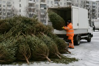 incepe moda reciclarii brazilor naturali de craciun nu toate primariile ii preiau dar se dau amenzi pentru nerespectarea regulilor de salubritate 695e7e6f1ea1a