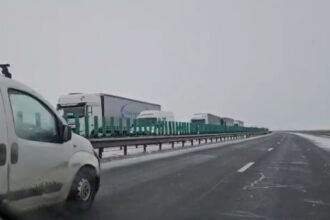 trafic blocat pe autostrada soarelui pe sensul spre constanta dupa un accident cu un tir video 696e0a51a1c06
