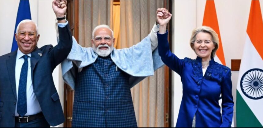 von der leyen a semnat mama tuturor acordurilor intelegere comerciala istorica intre europa si india sunt incluse si exercitii navale comune pentru protejarea rutelor maritime 6978efe461a51