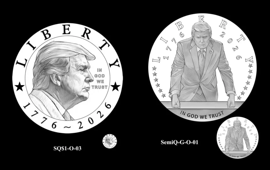apar bani de aur cu chipul presedintelui sua americanii bat moneda cu figura lui trump simbolizeaza spiritul tarii noastre si democratia noastra 69beeab765787
