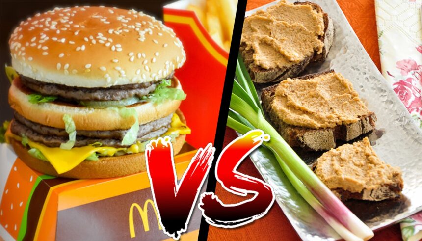 big mac vs pateu vegetal care ingrasa mai mult de fapt am facut calculul caloric 69b91cc8d7c7b