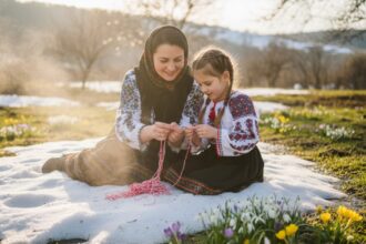 martisorul firul care leaga iarna de primavara o franghie impletita din alb si rosu care duce cu sine bucuria iubirea si concilierea 69a425dd3936f