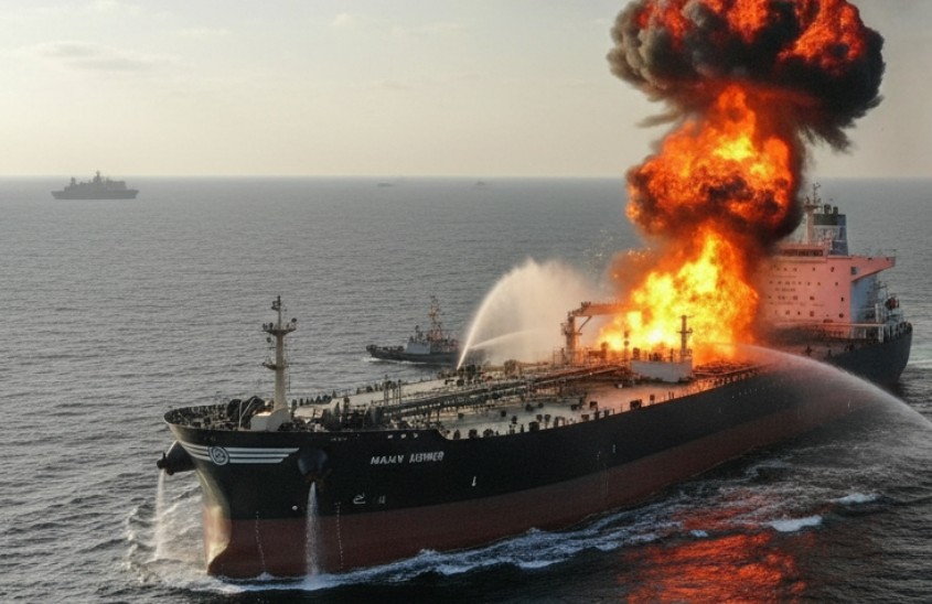 petrolier grecesc lovit la marea neagra de o drona ucraineana navigator roman aflat la bordul navei 69b58f6fed25a