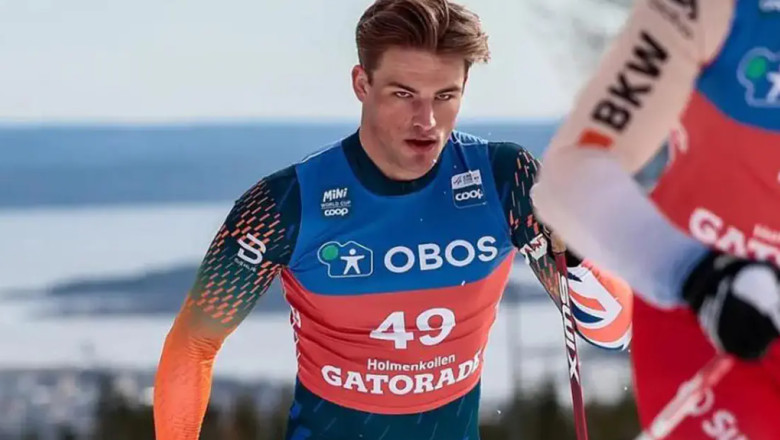 un schior participant la cupa mondiala s a imbatat crita alaturi de fani in timpul traseului a fost foarte distractiv 69baa2173a7d4