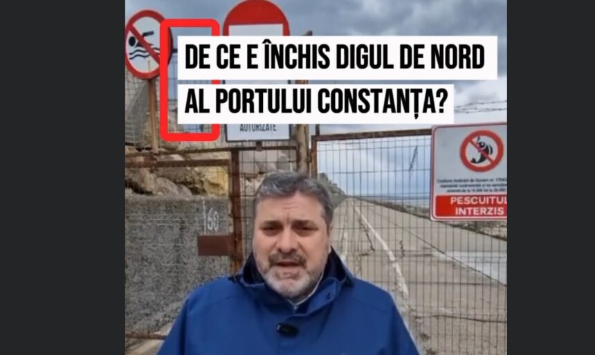 constanta taiata de la mare digul de nord inchis cu gard si sarma ghimpata negoi usr cere redeschiderea video 69eb8eee98d50