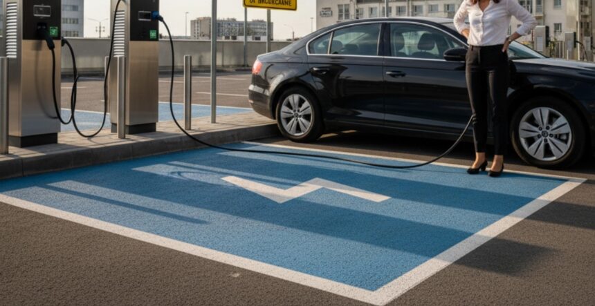 ocuparea abuziva a locurilor destinate incarcarii vehiculelor electrice devine contraventie 69d122ce24679