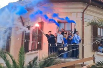 video atmosfera incendiara la craiova inaintea finalei de campionat mii de suporteri au blocat centrul orasului 6a0a199474ef8