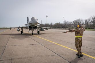 avioane eurofighter typhoon ale fortelor aeriene italiene la baza kogalniceanu pentru misiuni de politie aeriana 6a205dc2d8ad5