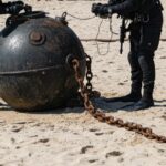 scafandrii militari au neutralizat o mina marina descoperita pe plaja dintre vama veche si 2 mai 6a205009b4917